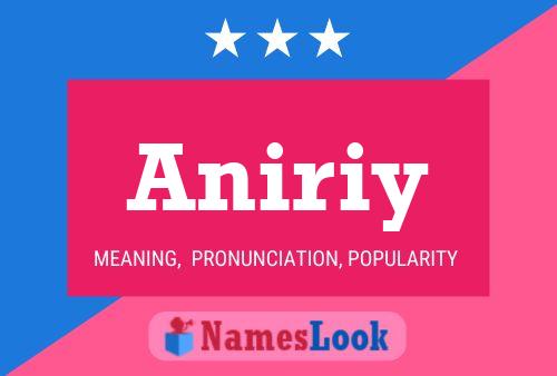 Póster del nombre Aniriy