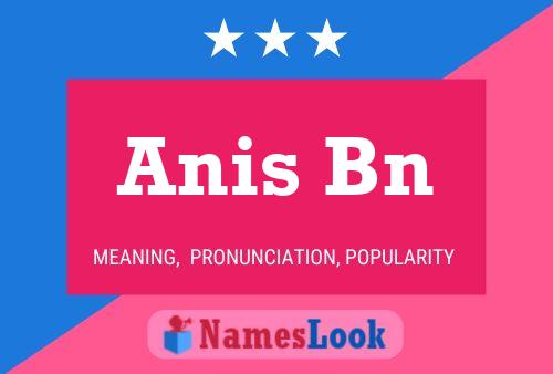 Póster del nombre Anis Bn