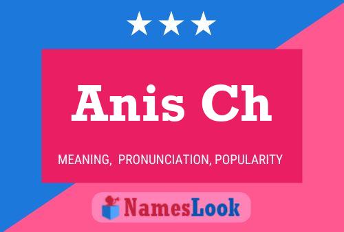 Póster del nombre Anis Ch