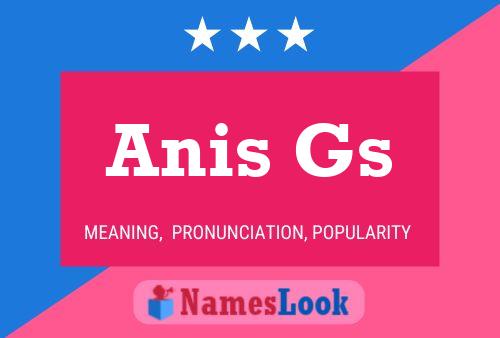 Póster del nombre Anis Gs