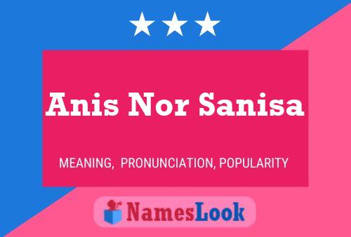 Póster del nombre Anis Nor Sanisa