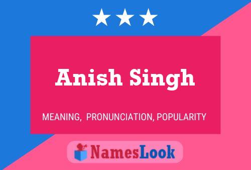 Póster del nombre Anish Singh