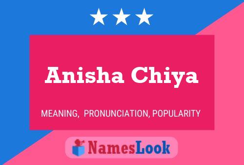 Póster del nombre Anisha Chiya