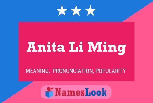 Póster del nombre Anita Li Ming