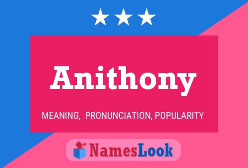 Póster del nombre Anithony