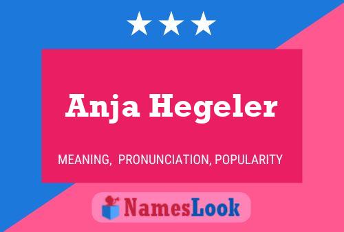 Póster del nombre Anja Hegeler