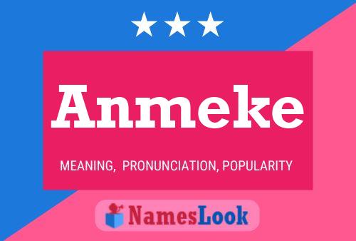 Póster del nombre Anmeke