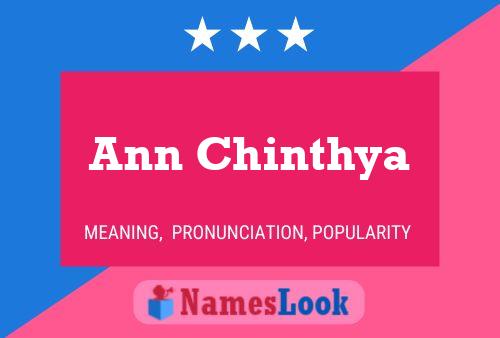 Póster del nombre Ann Chinthya