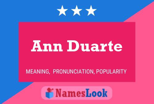 Póster del nombre Ann Duarte