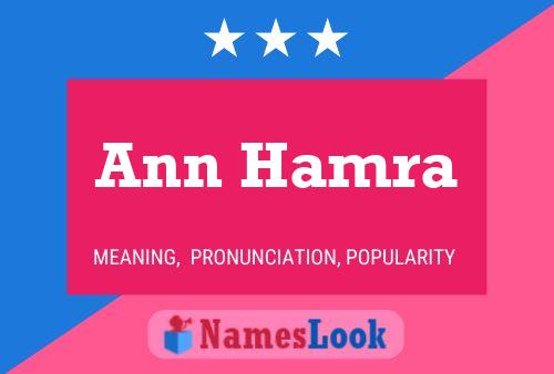 Póster del nombre Ann Hamra