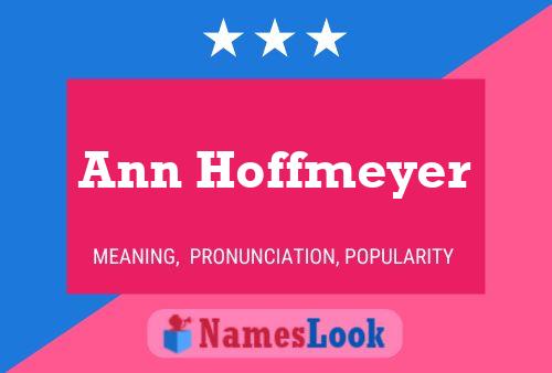 Póster del nombre Ann Hoffmeyer