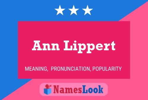 Póster del nombre Ann Lippert