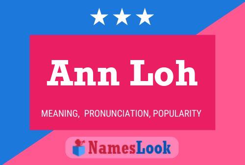 Póster del nombre Ann Loh