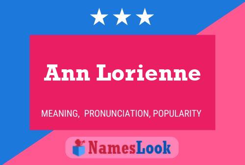 Póster del nombre Ann Lorienne