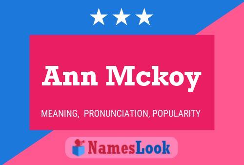 Póster del nombre Ann Mckoy