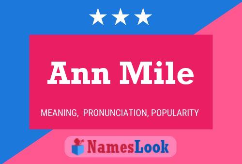 Póster del nombre Ann Mile