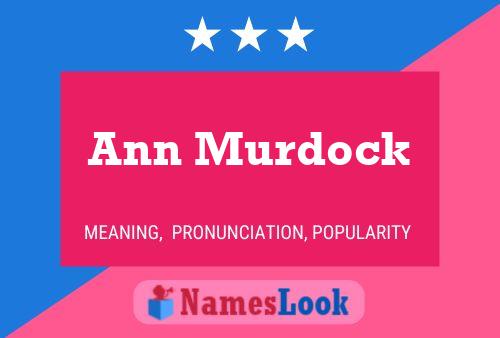 Póster del nombre Ann Murdock