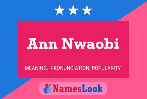 Póster del nombre Ann Nwaobi