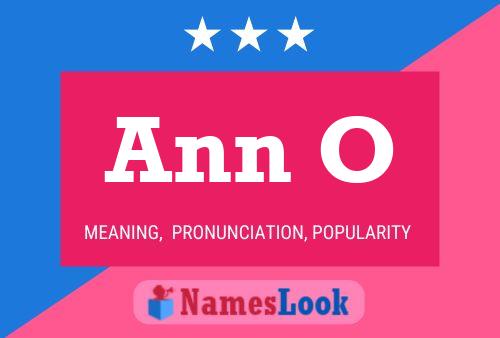 Póster del nombre Ann O