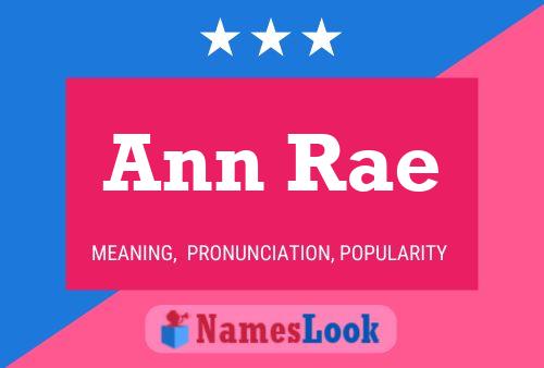 Póster del nombre Ann Rae