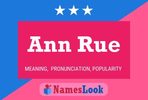 Póster del nombre Ann Rue