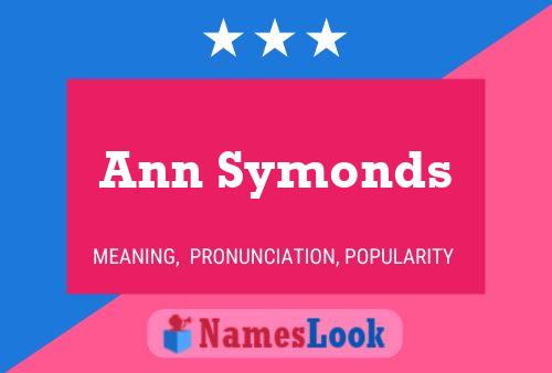 Póster del nombre Ann Symonds