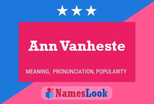 Póster del nombre Ann Vanheste