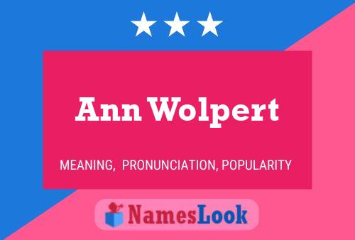 Póster del nombre Ann Wolpert