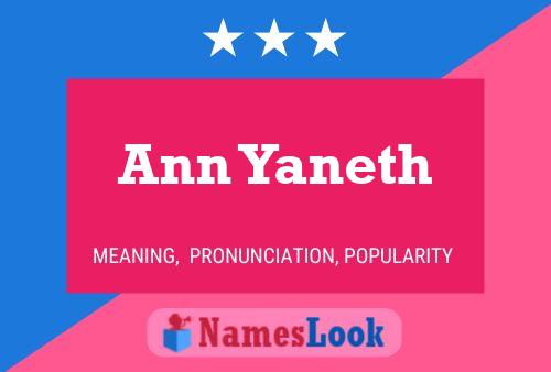 Póster del nombre Ann Yaneth