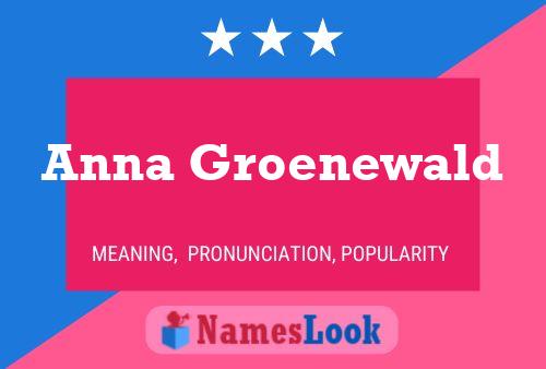 Póster del nombre Anna Groenewald