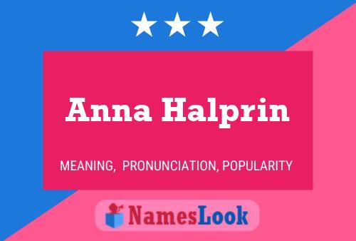 Póster del nombre Anna Halprin