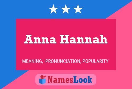 Póster del nombre Anna Hannah