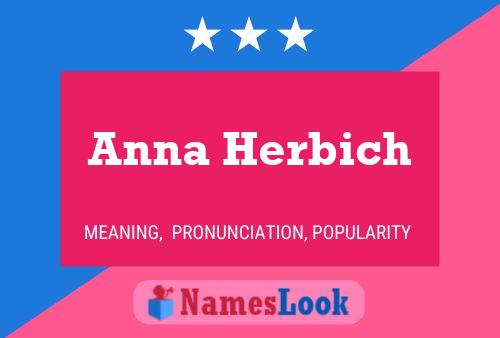 Póster del nombre Anna Herbich