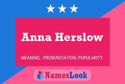 Póster del nombre Anna Herslow