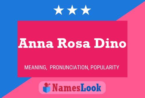 Póster del nombre Anna Rosa Dino