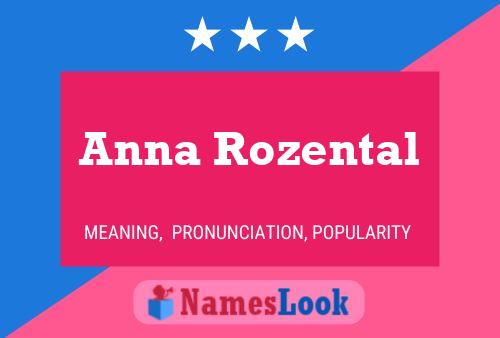 Póster del nombre Anna Rozental