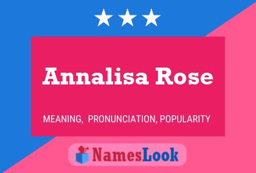 Póster del nombre Annalisa Rose