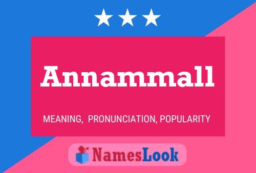 Póster del nombre Annammall