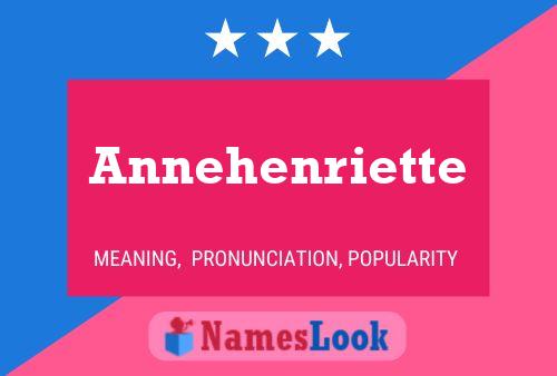 Póster del nombre Annehenriette