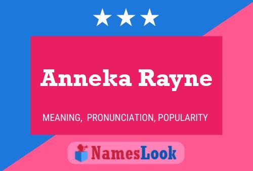 Póster del nombre Anneka Rayne