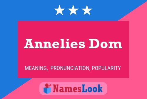 Póster del nombre Annelies Dom