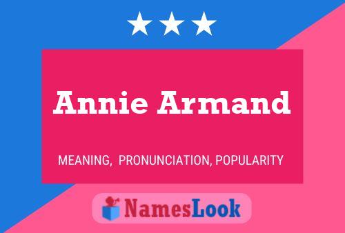 Póster del nombre Annie Armand