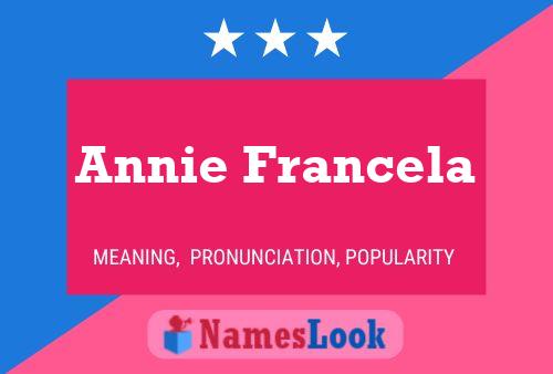 Póster del nombre Annie Francela