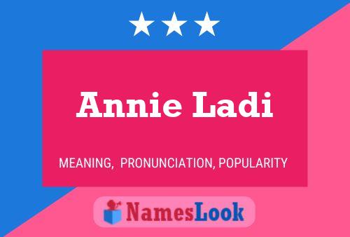 Póster del nombre Annie Ladi