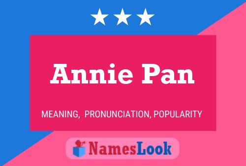 Póster del nombre Annie Pan