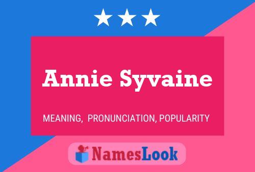 Póster del nombre Annie Syvaine