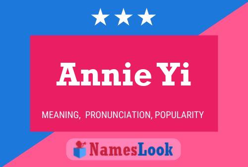 Póster del nombre Annie Yi