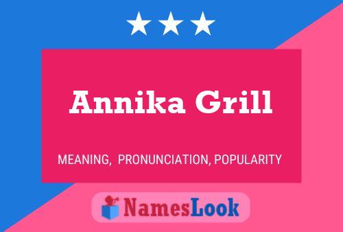 Póster del nombre Annika Grill