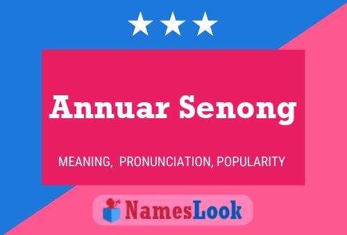 Póster del nombre Annuar Senong