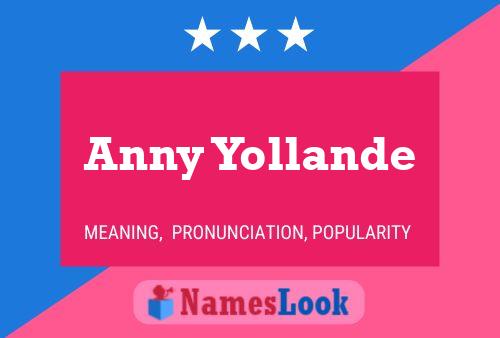 Póster del nombre Anny Yollande